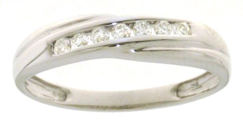 Stylish 9 ct White Gold Ladies Half Eternity 