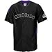 Majestic Colorado Rockies Black Stance Baseball Jersey