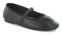 Princess Stardust "Twin Hearts" Girls Fashion Ballerina Shoes - Black