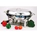 Gourmet Standard 5.8 Quart Stainless Steel Oval Chafing Dish - CD11036