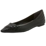MIA Womens Stylish Skimmer,Black Leather,7 M