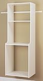 IMAGE OF Easy Track Closet RV2072 Easy Track White Hanging Hutch Kit