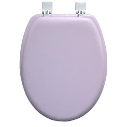 ELONGATED Premium Ginsey LILAC Padded Soft Toilet Seat