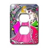 Kids Stuff - Beautiful Princess - Light Switch Covers - 2 plug outlet cover
