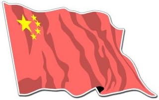 CHINA WAVING FLAG - Sticker Decal - #S0144