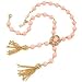 AZ Collection Zircons And Stones Necklace Pink