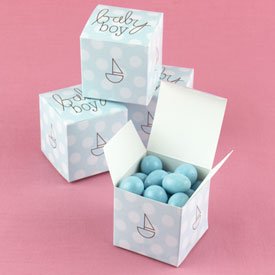 Hortense B. Hewitt Blue Baby Boy Favor Boxes - 2