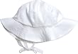 Under The Nile Poplin Sunhat, White, 12-24 Months