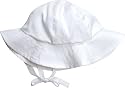 Under The Nile Poplin Sunhat, White, 12-24 Months