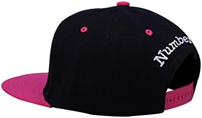 SUNJAZZ Unisex Thumb Hip Pop Baseball Cap Adjustable Number One Hat Rose