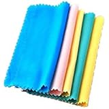 Viskey Zipper Peanut Eye Glasses Sunglasses Hard Case with 5 pcs Assorted Colors Cleaning Cloth