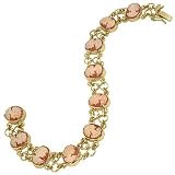 Del Gatto Cameo 18K Gold Link Bracelet