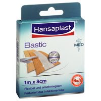 Hansaplast MED Elastic 1 m x 8 cm, 10 St