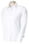 Ladies' Elite Pinpoint Oxford Shirt, Color: White, Size: X-Large