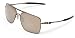 Oakley Mens Deviation OO4061-07 Polarized Square Sunglasses,Dark Brown Chrome Frame/Tungsten Iridium Polarized Lens,one size