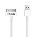 iXCC 3 Pack 3ft [Three Feet] 30 Pin Connector Charger and Sync USB Cable Cord for Apple iPhone 4/4s, iPad 2/3, iPod 1-6 Gen