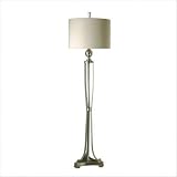 Tristana Floor Lamp in Brushed Nickel Metal