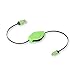 ReTrak Retractable iPhone 5/iPad Lightning Charge and Sync Cable, Green (ETLTUSBGN)
