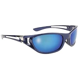 Men's Blue Ice Sunglasses with Blue Mirror Lens 400 UV Protection