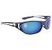 Men's Blue Ice Sunglasses with Blue Mirror Lens 400 UV Protection