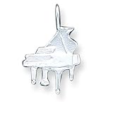Buy Sterling Silver Diamond Cut Grand Piano Pendant with 20 inch Sterling Silver Chain by A Great Jewelry Co.