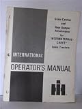 International Harvester Grass catcher and rear bumper attachments for international cadet lawn tractors operators manual