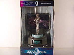 Khan, Star Trek II: The Wrath of Khan, Fine Pewter Figure, 1 of 9,998 - Star Trek Champions: Fine Pewter Limited Edition Collector Series