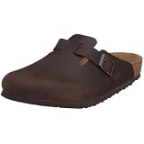 Birkenstock Boston , Unisex - Erwachsene Clogs & Pantoletten aus Glattleder