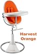 Bloom Fresco Loft High Chair - White/Orange