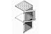 Bulk Storage Locker Double Tier 4' X 4' Add-On With Roof