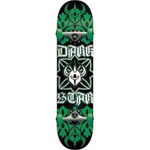 Darkstar Cross Full Complete Skateboard (Green, 7.6-Inch) by