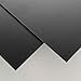 SIBE-R-PLASTIC SUPPLY Black Styrene Sheets, .08 x 6