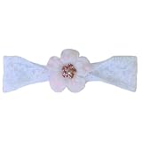 5 Petal flower with Crystal/Lace headband