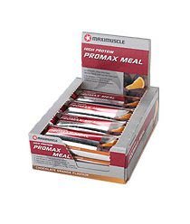 Maximuscle Promax Meal Bars Chocolate Orange 60g Box of 12