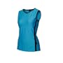 Descente Womens running Mag Top, Caribbean Blue, Medium