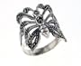 Large Sterling Silver Marcasite Butterfly Ring(Sizes 6,7,8,9,10)