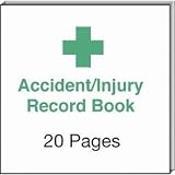 Accident Record Book 20 pages.