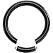 12 Gauge Black Anodized Titanium Segment Ring