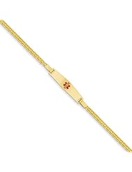 14k Yellow Gold 7in Medical Jewelry Bracelet. Metal Wt- 4.4g