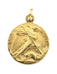 CleverEves 14K Yellow Gold 18.00 mm San Miguel Medal