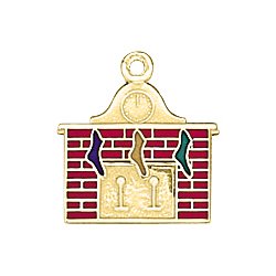 Christmas Fireplace Charm