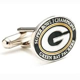 1966 Commemorative Super Bowl 1 Green Bay Packers NFL Logo'd Executive Cufflinks w/Jewelry Box