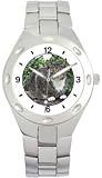 Cat in Garden - WATCHBUDDY® DELUXE STAINLESS STEEL WATCH - Small Size (Children's Size)