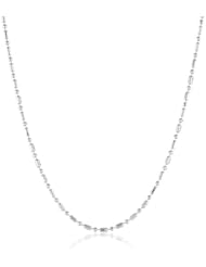 14k Gold 1.4mm Bead and Bar Chain Necklace