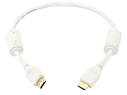 HDMI 1.3a Cable 28AWG - 1.5ft w/Ferrite Cores (Gold Plated Connectors) - RED