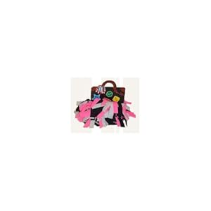 Pomchies Pom-Id Black/Tropic Pink/White Luggage Tag
