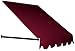 Awntech 8-Feet Dallas Retro Window/Entry Awning, 44-Inch Height by 36-Inch Diameter, Burgundy