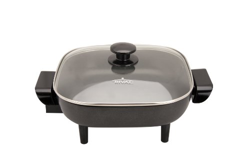 Rival CKRVSK11 11Inch Square Electric Skillet, Black , New, Free