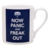 Now Panic and Freak Out Mug Navy Blue
