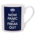 Now Panic and Freak Out Mug Navy Blue